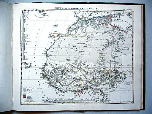 Stielers Hand-Atlas, 1859
45a. Mittel- und Nord-Africa. Westl. Theil (1858)