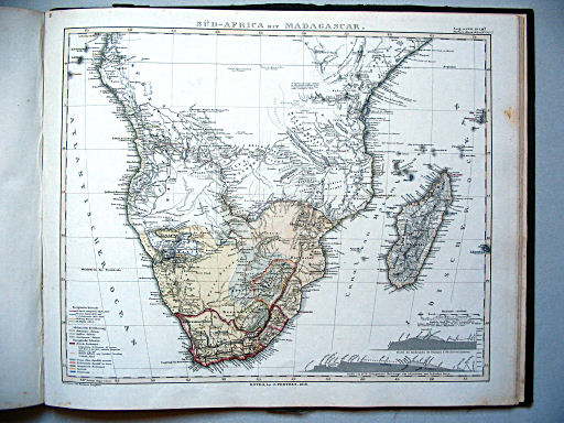 Stielers Hand-Atlas, 1859
45c. Süd-Africa mit Madagascar (1858)