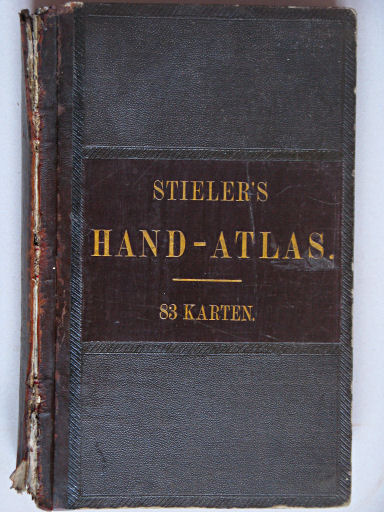 Stielers Hand-Atlas, 1863
x
Voorkant band volledige uitgave / Front cover comprehensive edition