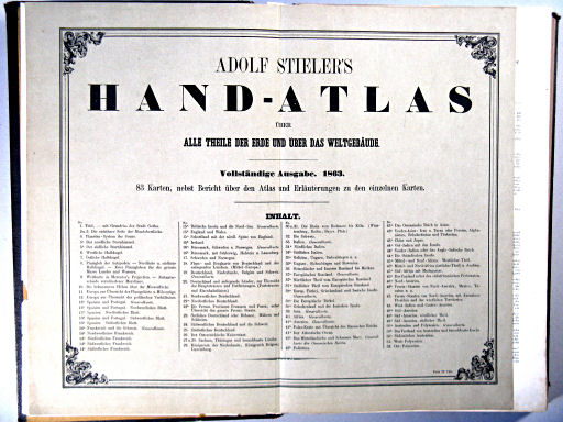 Stielers Hand-Atlas, 1863
x
Titelpagina volledige uitgave / Title page comprehensive edition