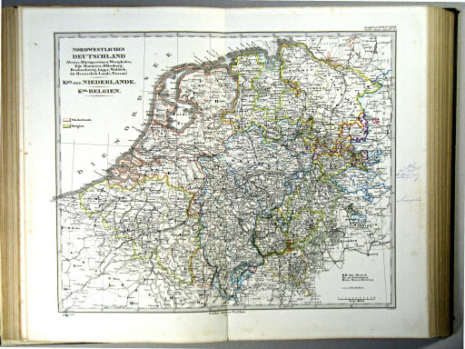 Stielers Hand-Atlas, 1863
21. Nordwestliches Deutschland. Kgr. der Niederlande. Kgr. Belgien (1862)