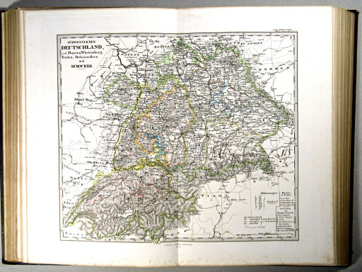 Stielers Hand-Atlas, 1863
24. Südwestliches Deutschland und Schweiz (1862)