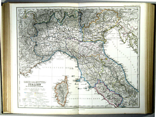 Stielers Hand-Atlas, 1863
34a. Ober- und Mittel-Italien (1863)