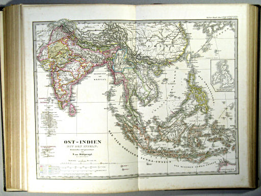 Stielers Hand-Atlas, 1863
44a. Ost-Indien mit den Inseln (1862)
