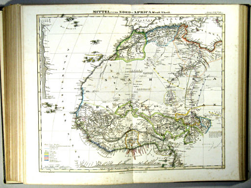 Stielers Hand-Atlas, 1863
45a. Mittel- und Nord-Africa. Westl. Theil (1862)