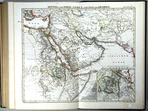 Stielers Hand-Atlas, 1863
45b. Mittel- und Nord-Africa (östl. Theil) und Arabien (1862)