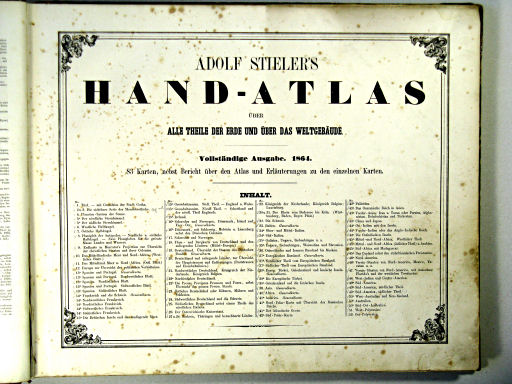 Stielers Hand-Atlas, 1864
Titelpagina volledige uitgave / Title page comprehensive edition