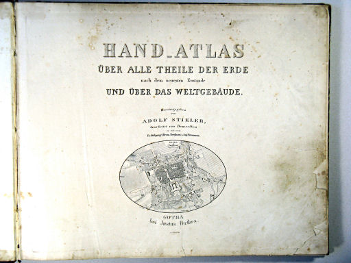 Stielers Hand-Atlas, 1864
1. Titel – mit Grundriss der Stadt Gotha