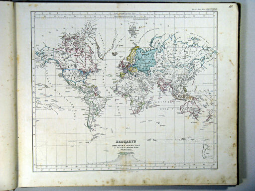 Stielers Hand-Atlas, 1864
9. Erdkarte in Mercator's Projection