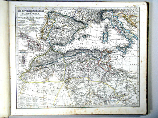 Stielers Hand-Atlas, 1864
10. Das Mittelländische Meer (Westliches Blatt)