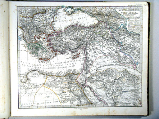 Stielers Hand-Atlas, 1864
11. Das Mittelländische Meer (Östliches Blatt)