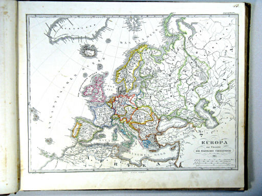 Stielers Hand-Atlas, 1864
12. Europa zur Übersicht der politischen Verhältnisse