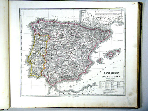 Stielers Hand-Atlas, 1864
13a. Spanien und Portugal