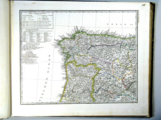 Stielers Hand-Atlas, 1864
13b. Spanien und Portugal (Nordwestliches Blatt)