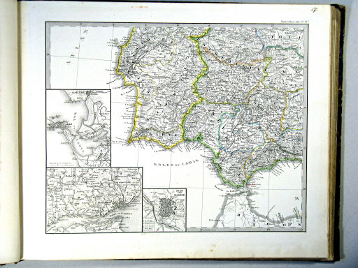 Stielers Hand-Atlas, 1864
13d. Spanien und Portugal (Südwestliches Blatt)