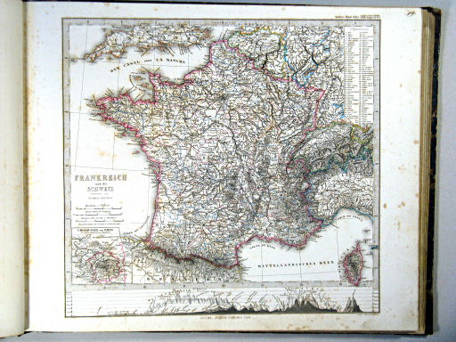 Stielers Hand-Atlas, 1864
14a. Frankreich und die Schweiz