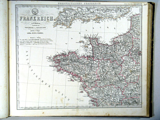Stielers Hand-Atlas, 1864
14b. Nordwestliches Frankreich