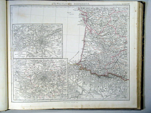 Stielers Hand-Atlas, 1864
14d. Südwestliches Frankreich