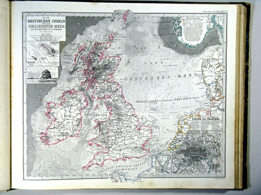 Stielers Hand-Atlas, 1864
15a. Die Britischen Inseln und das umliegende Meer