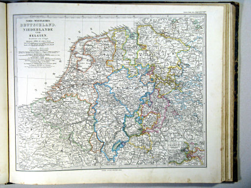 Stielers Hand-Atlas, 1864
21. Nord-Westliches Deutschland, Niederlande und Belgien