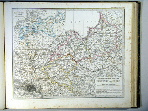 Stielers Hand-Atlas, 1864
22b. Die Preussischen Provinzen Preussen und Posen
