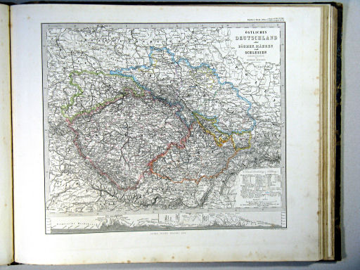 Stielers Hand-Atlas, 1864
23. Östliches Deutschland oder Böhmen, Mähren und Schlesien