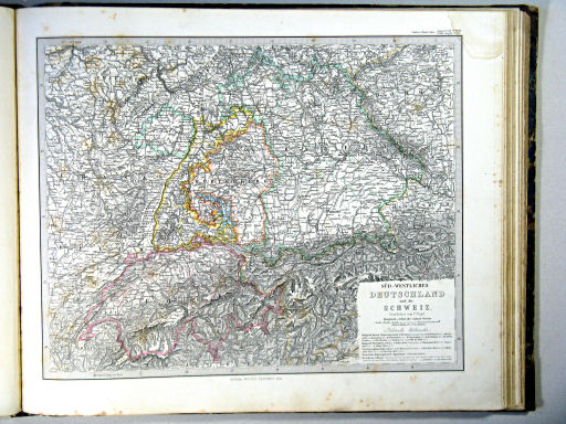 Stielers Hand-Atlas, 1864
24. Süd-Westliches Deutschland und die Schweiz
