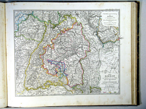 Stielers Hand-Atlas, 1864
30.31. Der Rhein vom Bodensee bis Köln