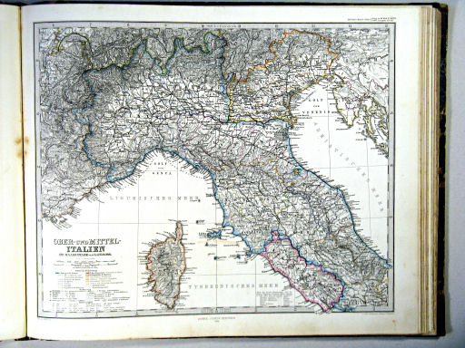 Stielers Hand-Atlas, 1864
34a. Ober- und Mittel-Italien