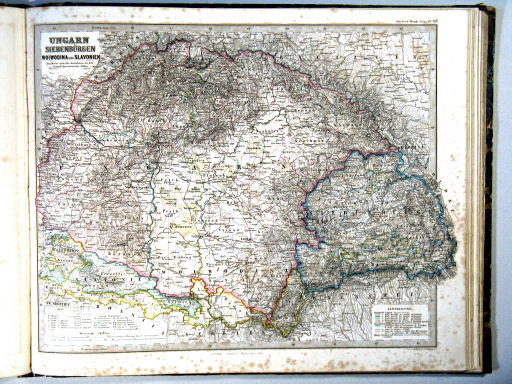 Stielers Hand-Atlas, 1864
35b. Ungarn, Siebenbürgen, Woiwodina und Slavonien