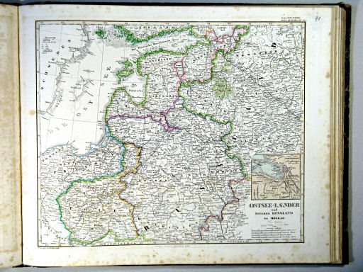 Stielers Hand-Atlas, 1864
36. Ostsee-Laender und Inneres Russland bis Moskau