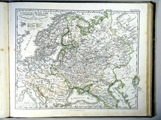 Stielers Hand-Atlas, 1864
37a. Europaeisches Russland auch Schweden u. Norwegen. Dabei Uebersicht Des Oesterreichischen u. Preussischen Staats