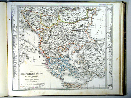 Stielers Hand-Atlas, 1864
38a. Die Europaeische Türkei, Griechenland und die Ionischen Inseln