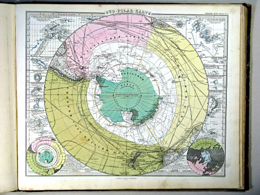 Stielers Hand-Atlas, 1864
42a. Süd-Polar-Karte