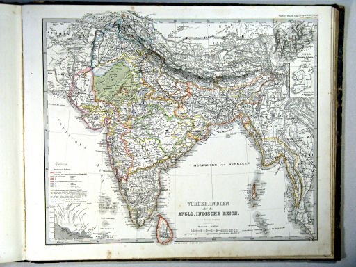 Stielers Hand-Atlas, 1864
44b. Vorder-Indien oder das Anglo-Indische Reich