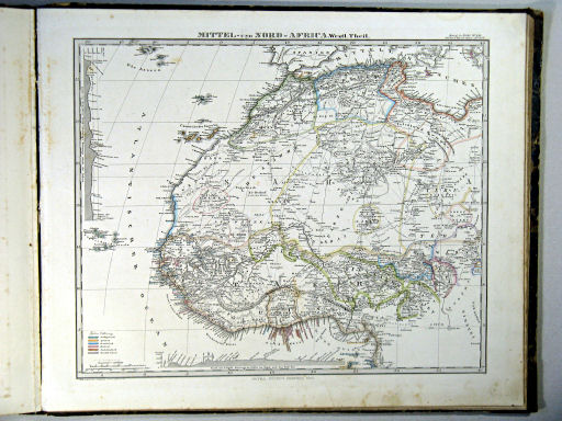 Stielers Hand-Atlas, 1864
45a. Mittel- und Nord-Africa. Westl. Theil