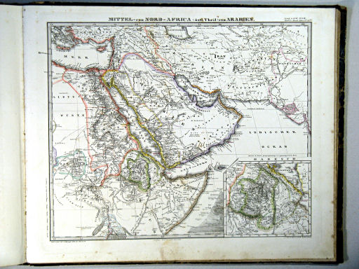 Stielers Hand-Atlas, 1864
45b. Mittel- und Nord-Africa (östl. Theil) und Arabien