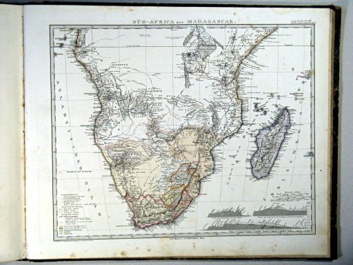 Stielers Hand-Atlas, 1864
45c. Süd-Africa mit Madagascar