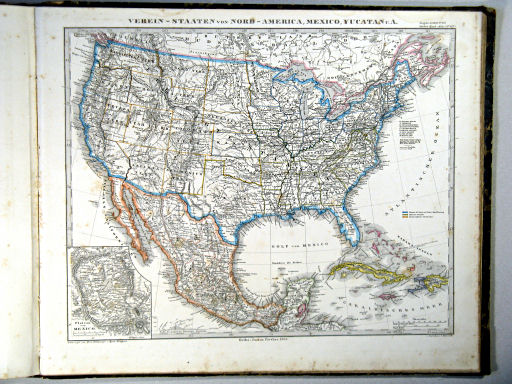 Stielers Hand-Atlas, 1864
46b. Verein-Staaten von Nord-America, Mexico, Yucatan u.A.