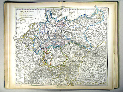 Stielers Hand-Atlas, 1867
19. Deutschland, Übersicht der politischen Eintheilung (1867)