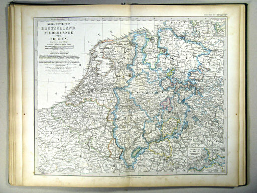 Stielers Hand-Atlas, 1867
21. Nord-Westliches Deutschland, Niederlande und Belgien (1868!)