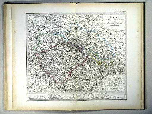 Stielers Hand-Atlas, 1867
23. Östliches Deutschland oder Böhmen, Mähren und Schlesien (1867)