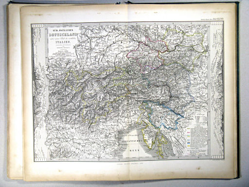 Stielers Hand-Atlas, 1867
25. Süd-Östliches Deutschland nebst einem Theile des nördlichen Italien (1866)