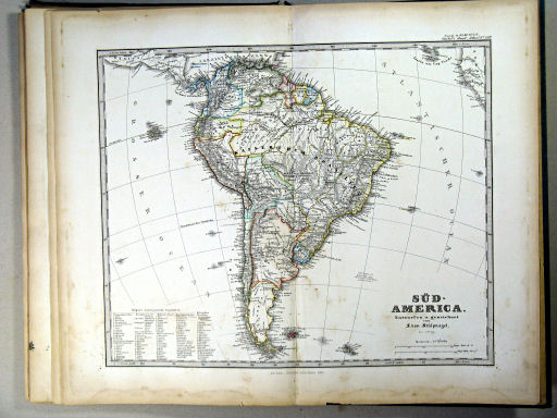 Stielers Hand-Atlas, 1867
49a. Süd-America (1867)