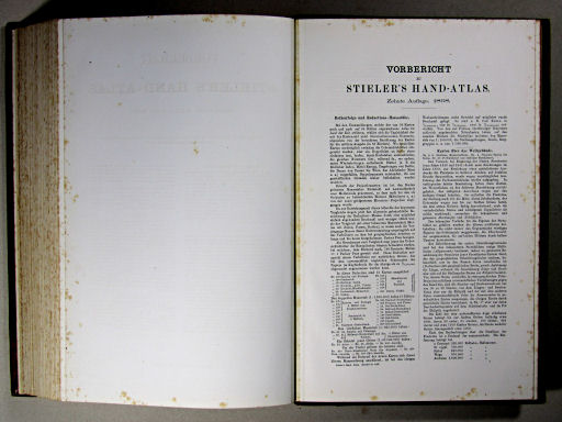 Stielers Hand-Atlas, 1869
Bericht, p. 1