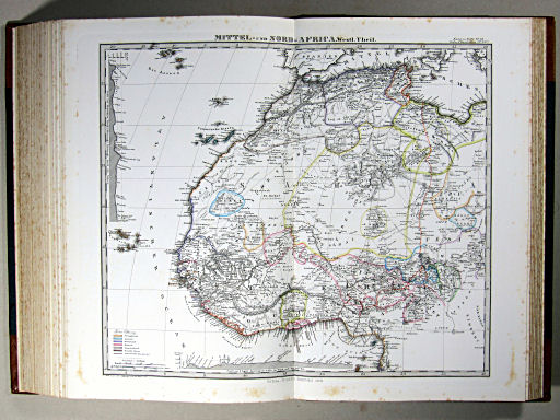 Stielers Hand-Atlas, 1869
45a. Mittel- und Nord-Africa. Westl. Theil