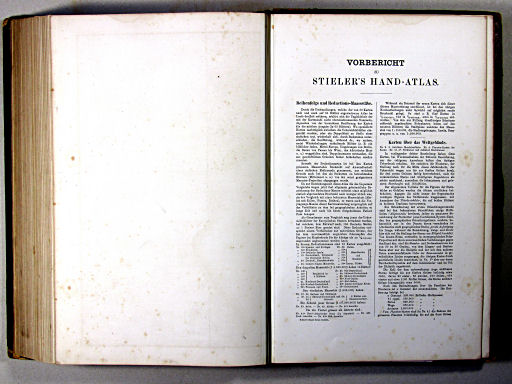 Stielers Hand-Atlas, 1874
Bericht, p. 1