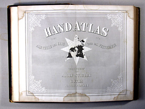 Stielers Hand-Atlas, 1874
Titelblad / Title sheet (Nº 1)