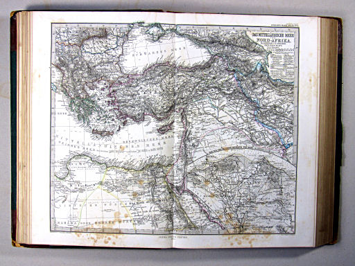 Stielers Hand-Atlas, 1874
11. Das Mittelländische Meer und Nord-Afrika (Östliches Blatt)