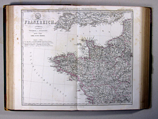 Stielers Hand-Atlas, 1874
14b. Nordwestliches Frankreich
